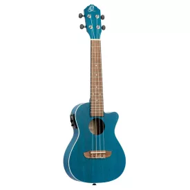   Ortega RUOCEAN-CE Koncert ukulele elektronikus előerősítővel, kék