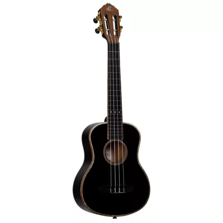 Ortega RUOX-TE Tenor ukulele, fekete, tokkal