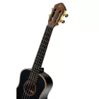 Ortega RUOX-TE Tenor ukulele, fekete, tokkal