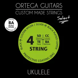 Ortega UKSBK-BA Ukulele húrkészlet, 4 húros