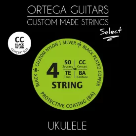 Ortega UKSBK-CC Ukulele húrkészlet, 4 húros