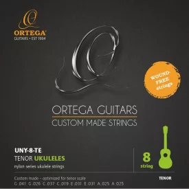 Ortega UNY-8-TE Ukulele húrkészlet, tenor, 8 húros
