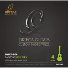 Ortega UWNY-4-BA Ukulele húrkészlet, bariton, 4 húros