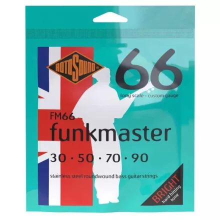 Rotosound FM66 basszusgitár húr készlet, rozsdamentes acél