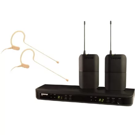 Shure BLX Dupla Presenter szett MX153T/O-TQG fülmikrofonokkal