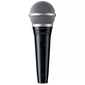   Shure PGA48-XLR-E dinamikus mikrofon, kapcsoló, XLR-XLR kábel