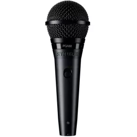   Shure PGA58-XLR-E dinamikus mikrofon, kapcsoló, XLR-XLR kábel