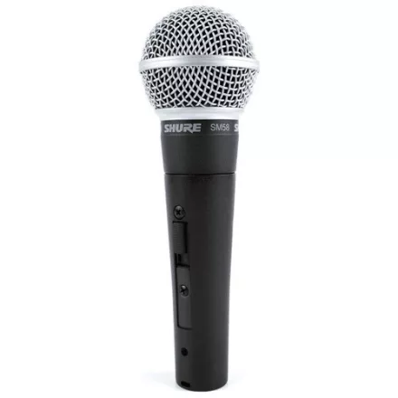 Shure SM58SE dinamikus mikrofon, kapcsolóval