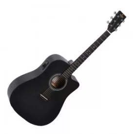 SIGMA DMCE-BKB elektro-akusztikus gitár, fekete