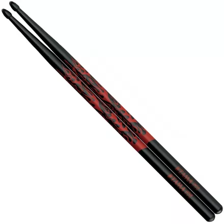 TAMA O5B-F-BR dobverő pár 5B fekete "red rhythmic fire"
