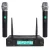 Voice-Kraft JRU-602/HT-51C UHF mikrofonrendszer dupla kézi adóval