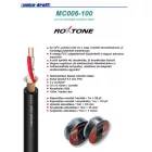 Roxtone MC006-100 6,5mm mikrofonkábel dob, fekete (100m)