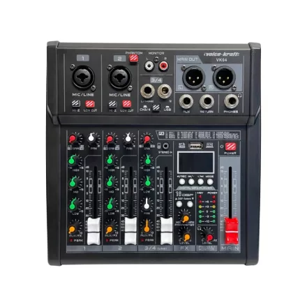 VK04 Keverőpult USB Audio interface, Bluetooth, 16DSP effect
