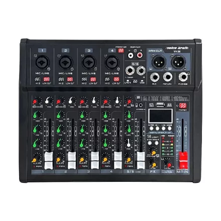 VK06 Keverőpult USB Audio interface, Bluetooth, 16DSP effect