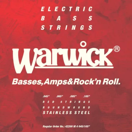 Warwick Basszushúrkészlet M4 Rozsdamentes Acél .045 .065 .085 .105