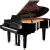 Yamaha C3X SH3 Silent zongora, fekete magasfényű