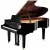 Yamaha C5X zongora, fekete magasfényű