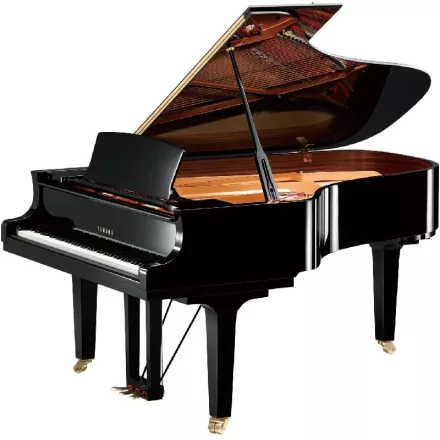 Yamaha C6X zongora, fekete magasfényű