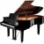 Yamaha C6X zongora, fekete magasfényű