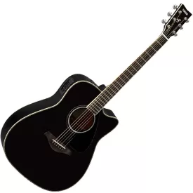Yamaha FGX830C-BL elektro-akusztikus gitár, fekete