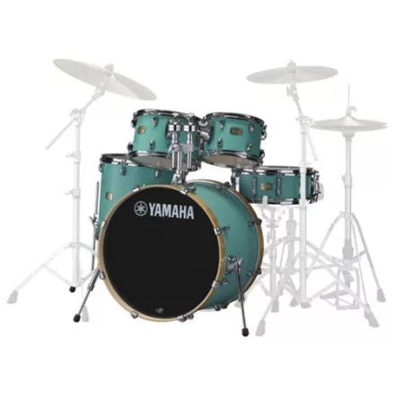 Yamaha SBP0F5 Stage Custom Birch shell szett, Matte Surf Green - B-stock