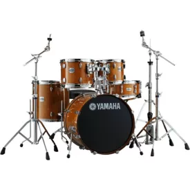   Yamaha SBP2F5 Stage Custom Birch dobszerelés, Honey Amber, HW680W állványzattal