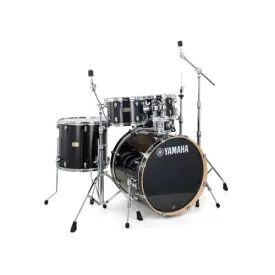   Yamaha SBP2F5RBL Stage Custom Birch dobszerelés, Raven Black, HW-680W állványzattal