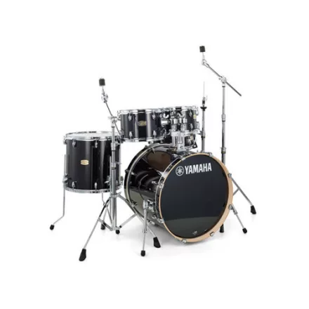 Yamaha SBP2F5RBL Stage Custom Birch dobszerelés, Raven Black, HW-680W állványzattal